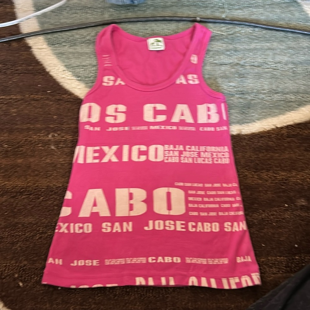 pink clorofila tank top